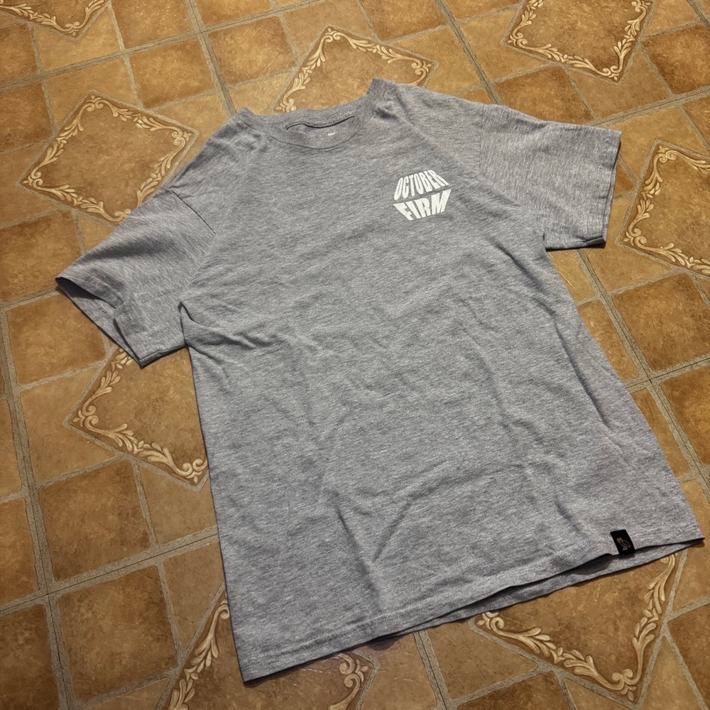 OVO October's Very Own "October Firm" Graphic Tee - Grey - Small.